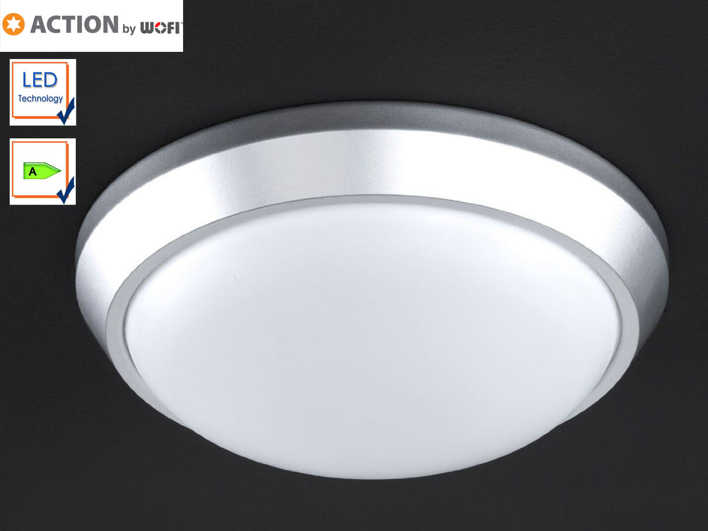LED Deckenlampe Deckenleuchte klassisch 28cm Action by Wofi