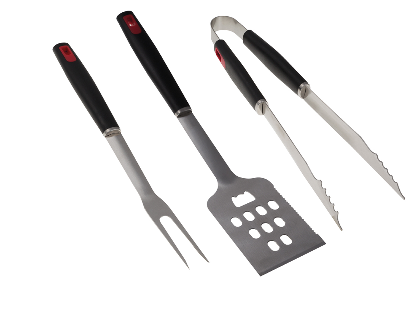 3 pièces barbecue barbecue accessoires en acier inoxydable pince à barbecue barbecue fourche
