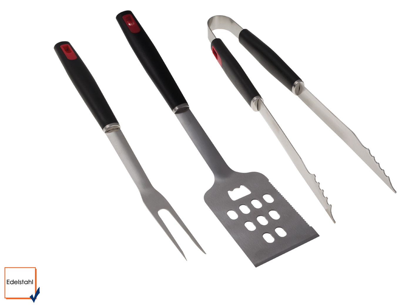 3 pièces barbecue barbecue accessoires en acier inoxydable pince à barbecue barbecue fourche