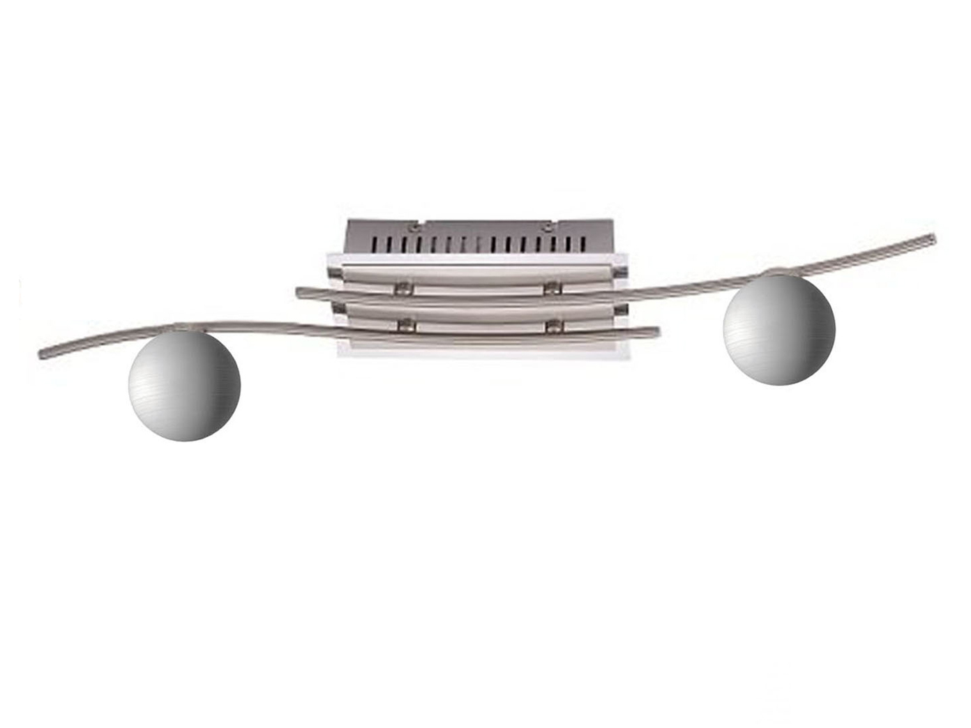 LED Deckenleuchte Strahler 2flammig Dekor Kugeln Glas weiß gewischt Wohnraum LED Deckenleuchte Strahler 2flammig Dekor Kugeln Glas weiß gewischt Wohnraum