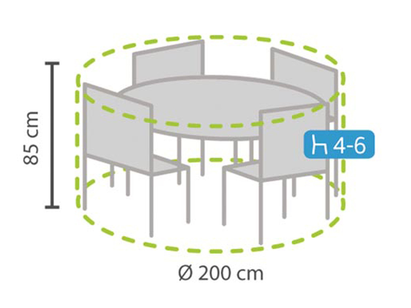 Gartenmöbelhülle Gartenmöbelabdeckung SCHUTZHÜLLE Plane Abdeckplane Garten Möbel