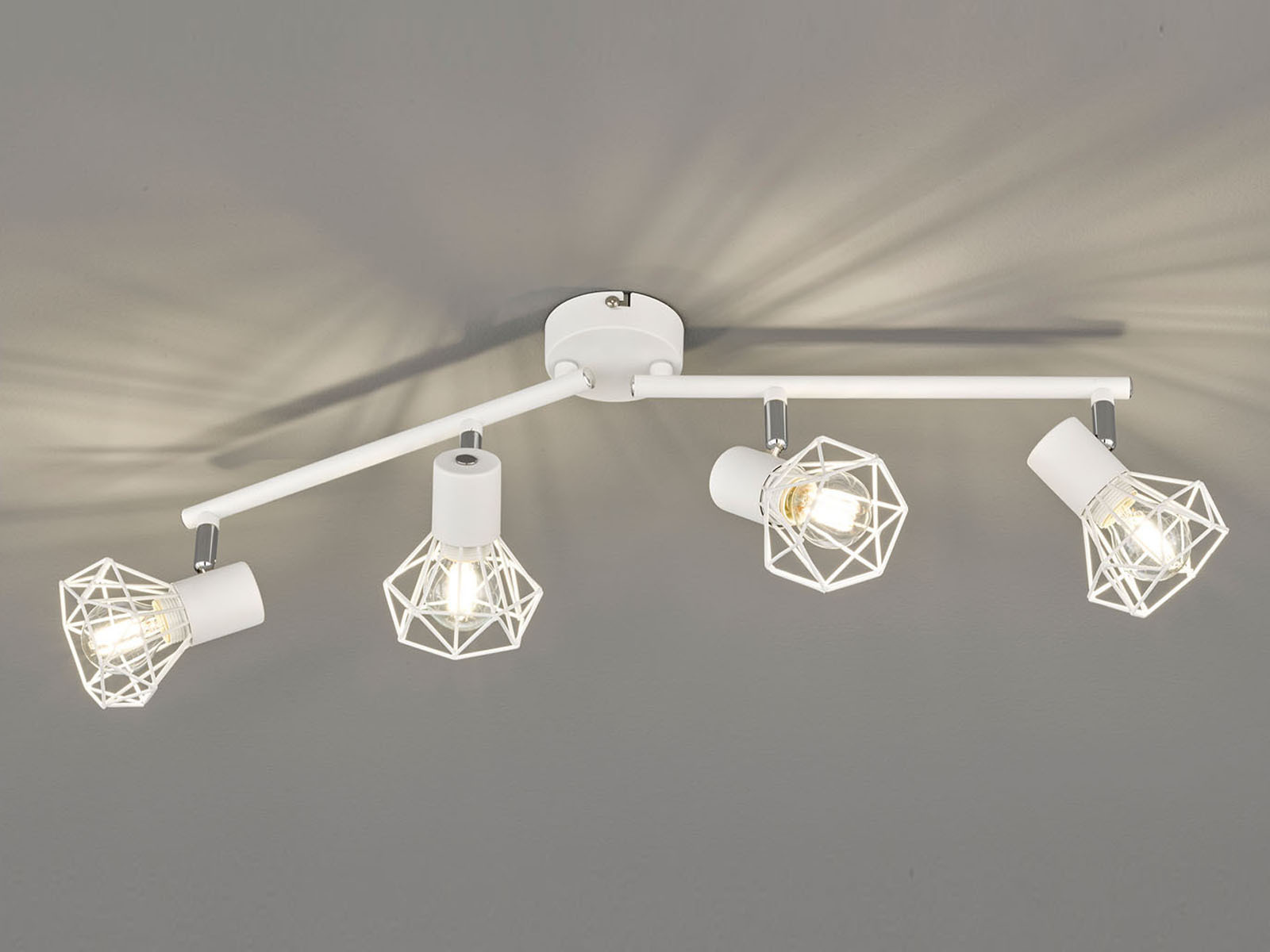 Plafoniere Con Led Integrato : Cool design plafoniera con led faretto bianco orientabile