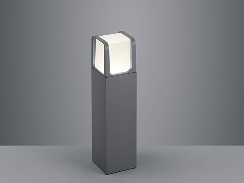 Moderne LED Pfostenleuchte aus ALU in anthrazit, 40cm hohe