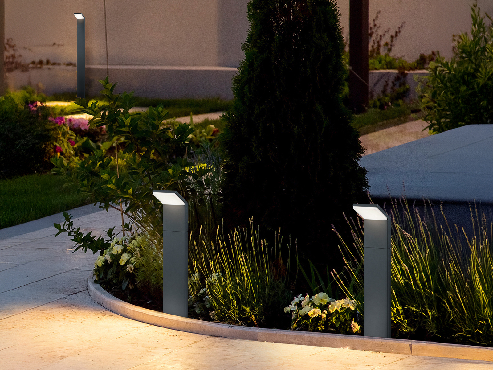 LED Außenbeleuchtung für Wege - Außenleuchten stehend mit Sensor