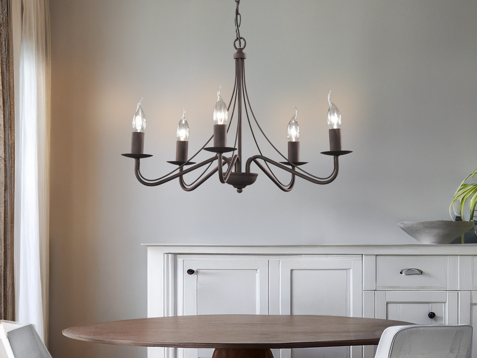 Pendelleuchten Rost Krone für Flur lang schöne Lampen für Esstisch