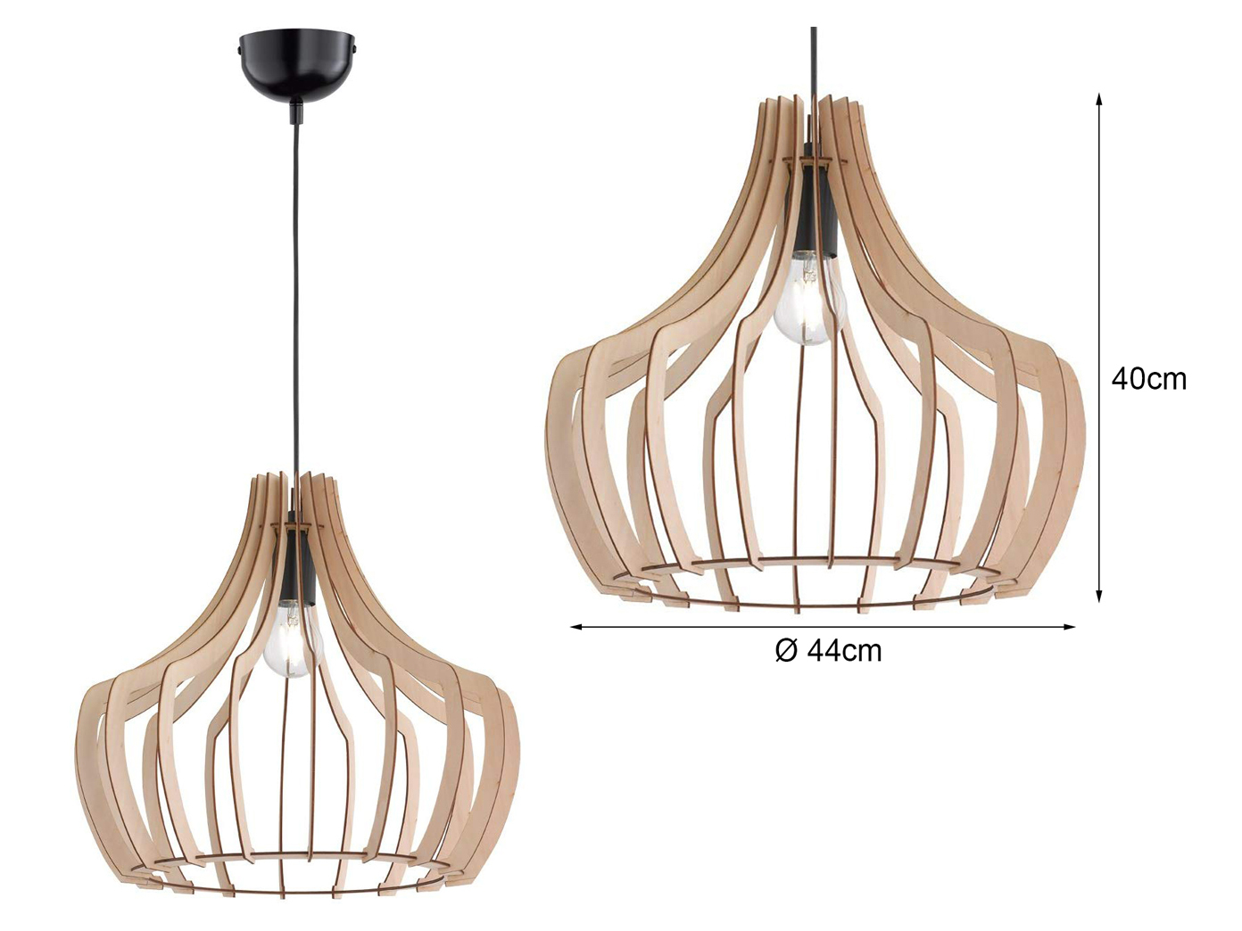 RETRO Küchenpendelleuchte aus HOLZ für Landhausküche schöne Lampen über