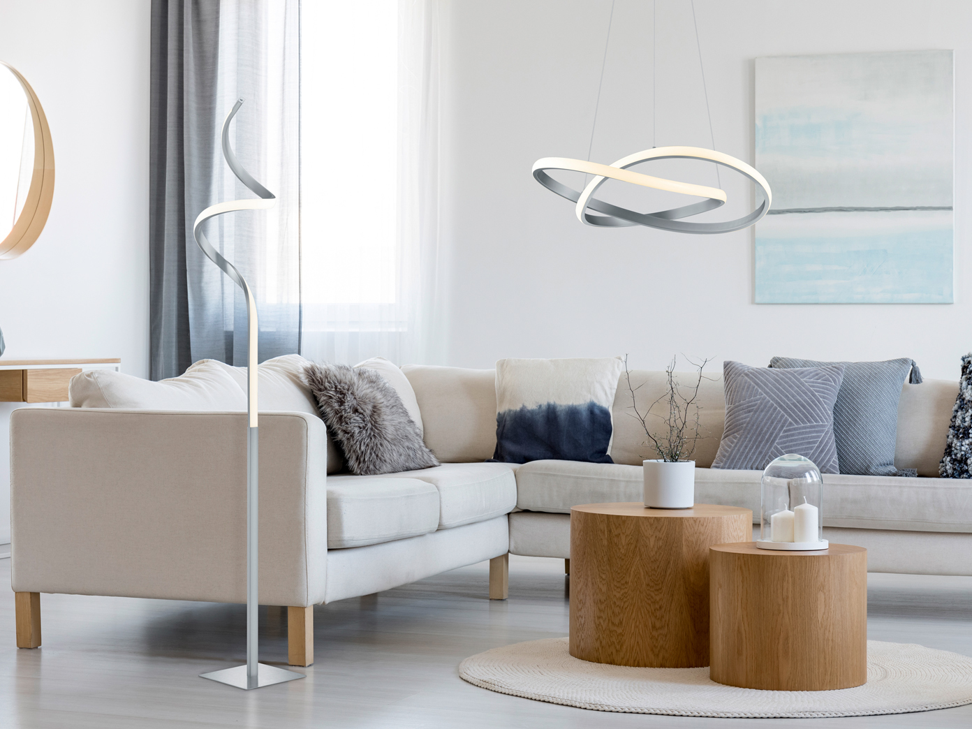 Große & Kleine Wohnzimmerlampen Decke stehende & hängende für über