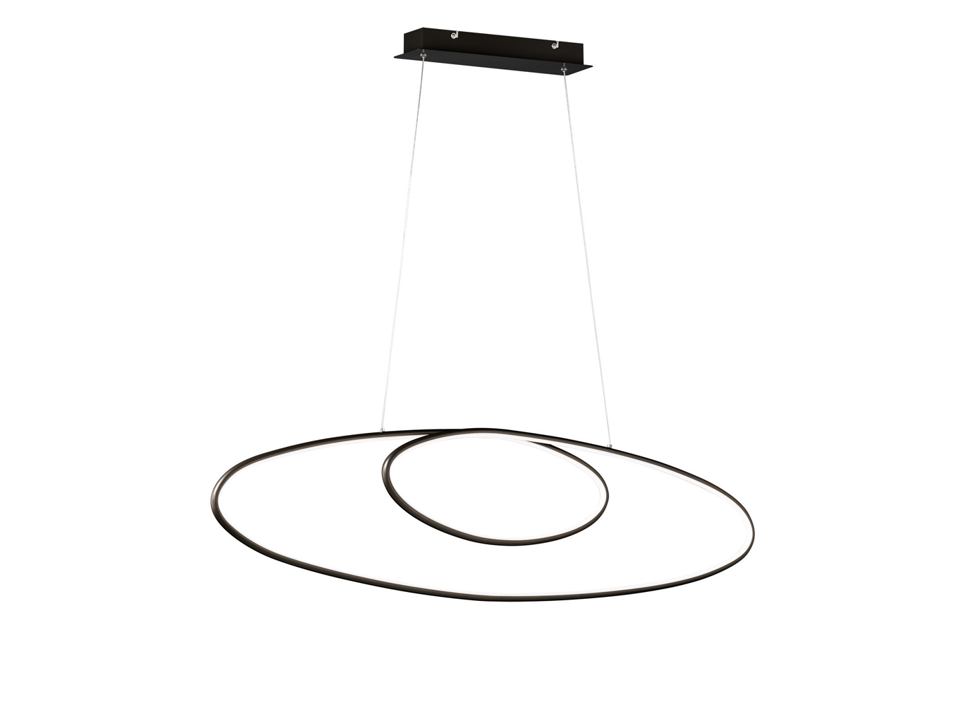 Ringförmige LED Deckenlampen Esszimmerleuchten hängend über Esstisch