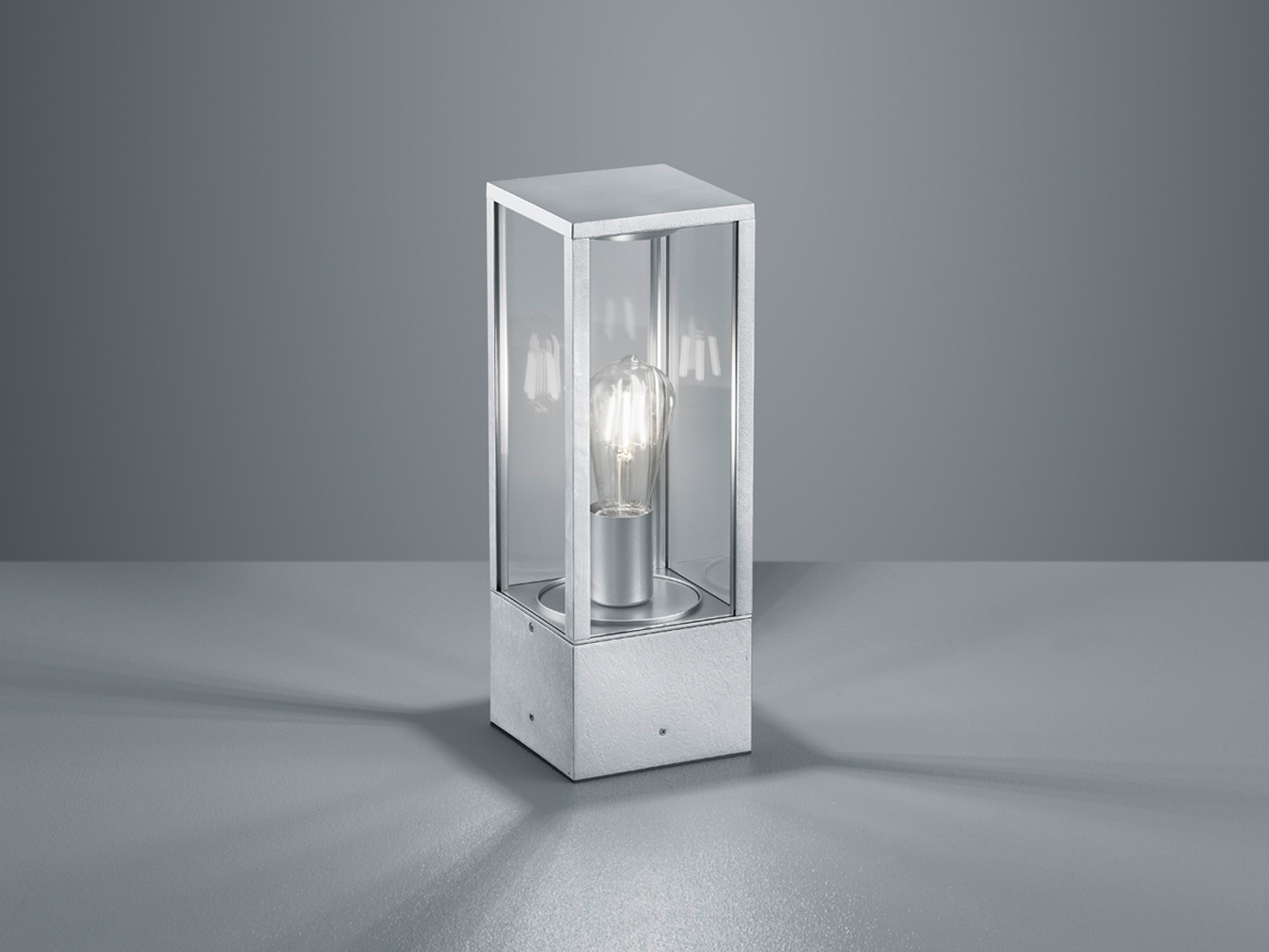 Außenbeleuchtung eckig Silber Standleuchten Wandlampen Garten Balkon