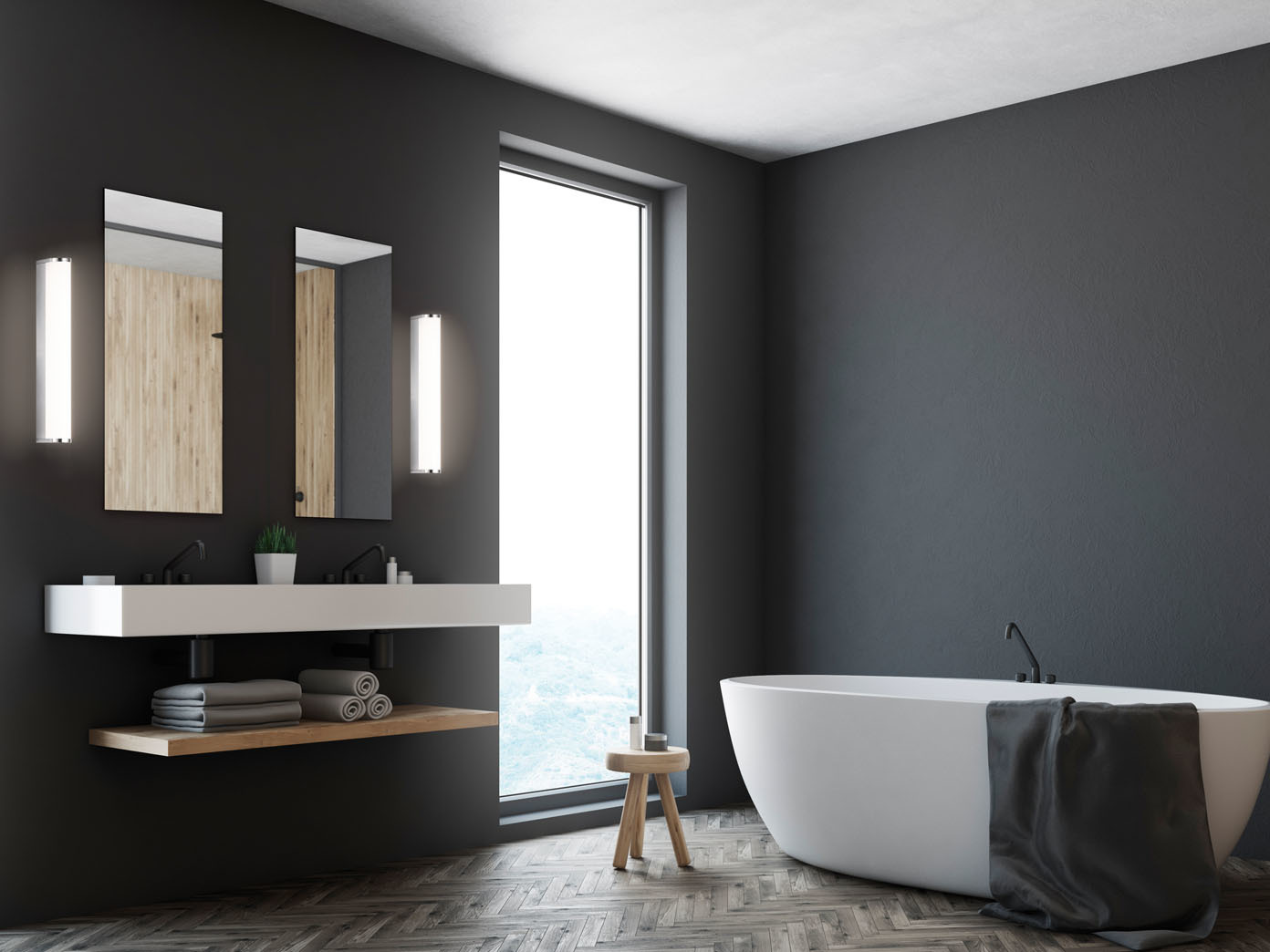 Schöne LED Badlampen Wand für indirekte Beleuchtung Badezimmerspiegel