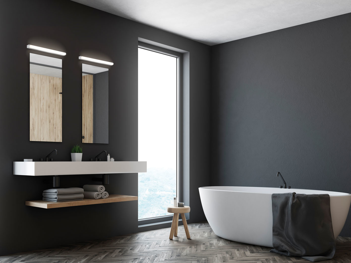 Schöne LED Badlampen Wand für indirekte Beleuchtung Badezimmerspiegel