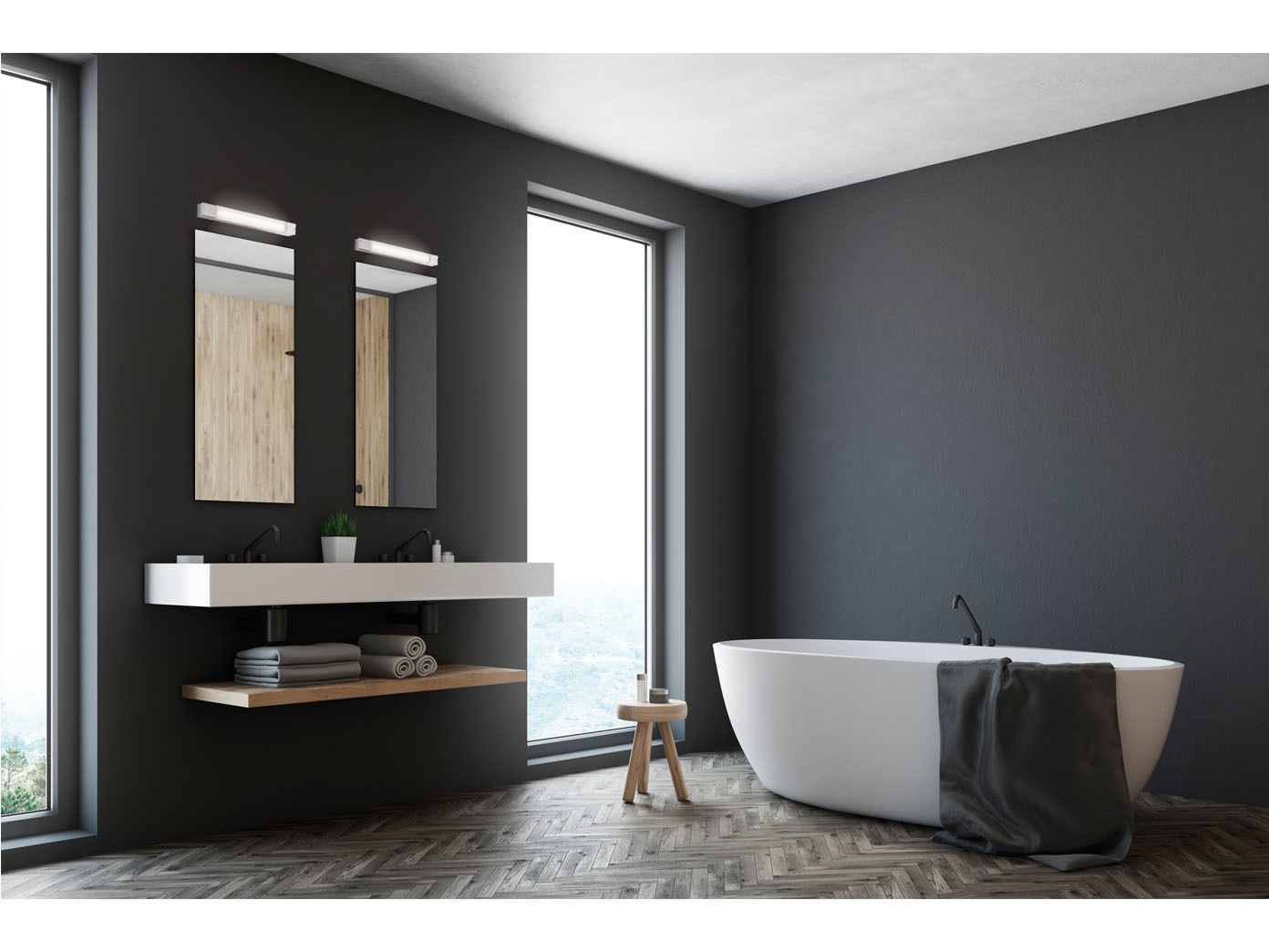 Schöne LED Badlampen Wand für indirekte Beleuchtung Badezimmerspiegel