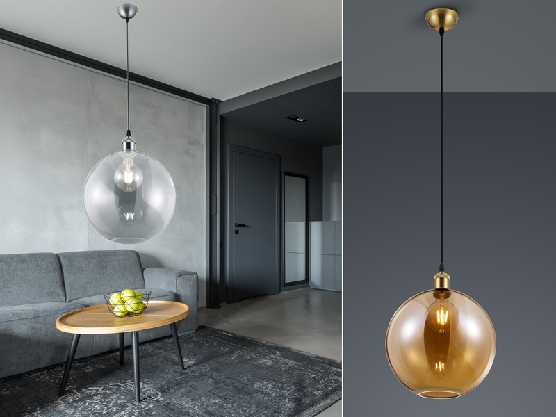 Runde Küchenpendelleuchten Küchenlampen hängend aus Glas für über