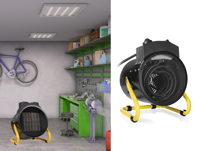 Leiser Industrieheizlüfter für Garage Baustellenheizung Elektro