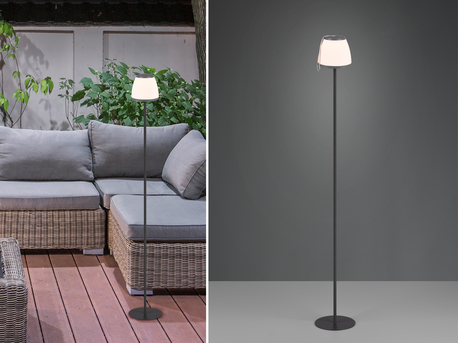 Exklusive Gartenlampen ohne Strom mit Batterie für die Terrasse draußen