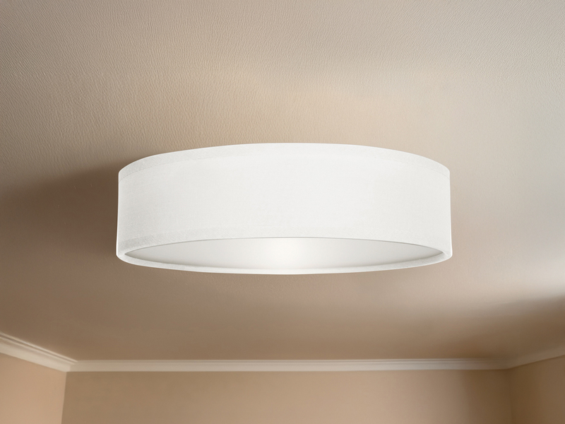 Design Deckenleuchte Ceiling Dream Rund O40 Cm Stoff Schirm Weiss Schlafzimmer Ebay