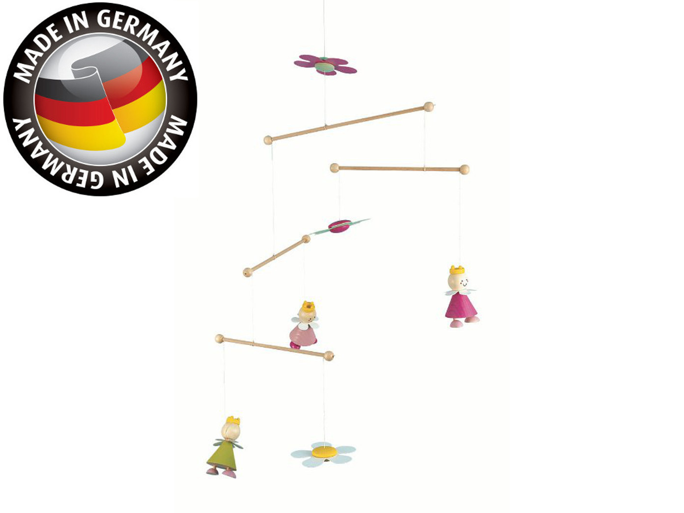 Mobile aus Holz, verspieltes Design Made in Germany, PRINZESSIN ... Mobile aus Holz, verspieltes Design Made in Germany, PRINZESSIN ...